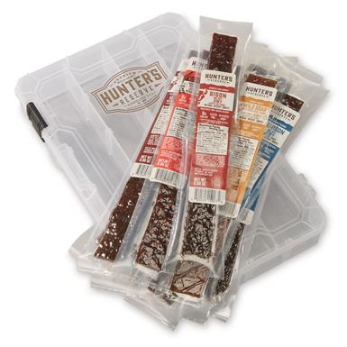 Hunter's Reserve Angler 12 Assorted Jerky Sticks in Tackle Box