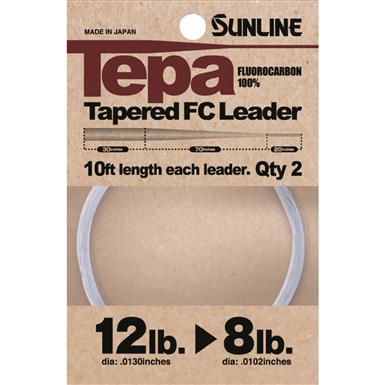 Sunline Tepa Tapered Fluorcarbon Leaders, 2 Pack