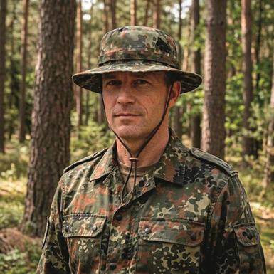 Mil-Tec Trilaminate Boonie Hat, Flecktarn Camo