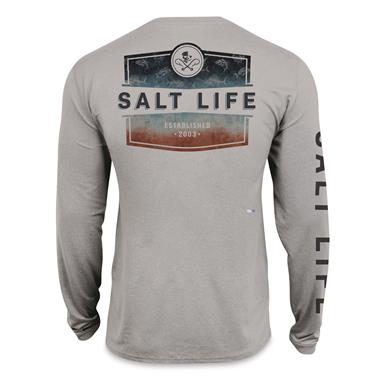 Salt Life Men's Ameritude Long-Sleeve SLX UVapor Tee