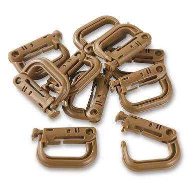 Voodoo Tactical Polycarbonate Carabiners, 10 Pack