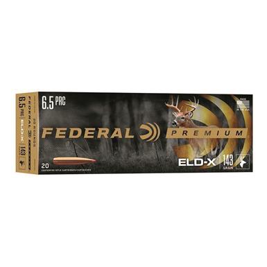 Federal Premium, 6.5 PRC, ELD-X, 143 Grain, 20 Grain