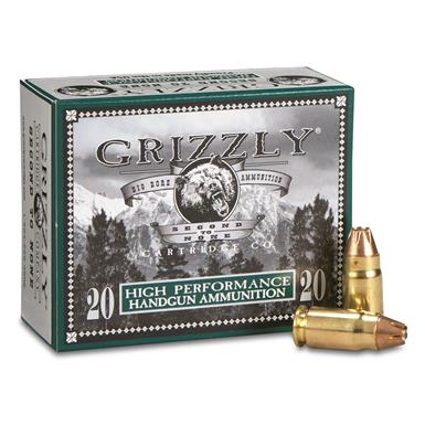 Grizzly Cartridge Co. High Performance Handgun, .357 SIG, JHP, 90 Grain, 20 Rounds