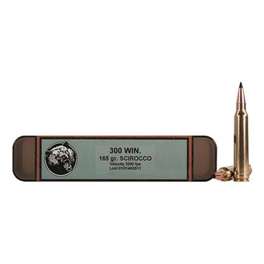 Grizzly Cartridge Co., .300 Win. Mag., Swift Scirocco Polymer-Tip BT, 165 Grain, 20 Rounds