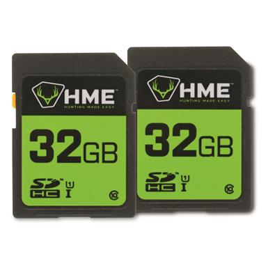 HME 32GB SD Memory Card, 2 Pack