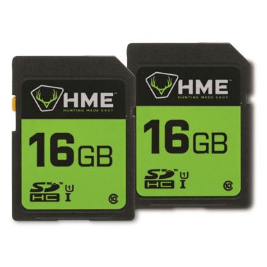 HME 16GB SD Memory Card, 2 Pack