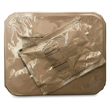 U.S. Military Surplus MRE Cinnamon Roll Tray, New