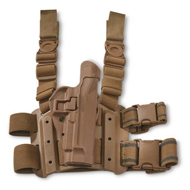 U.S. Military Surplus Blackhawk Serpa Level 2 Drop Leg Tactical Holster, Beretta 92/96, New