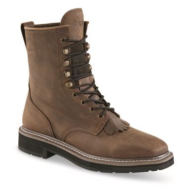 Guide Gear Men's Western Work 2.0 Lace-up Work Boots, Square Toe