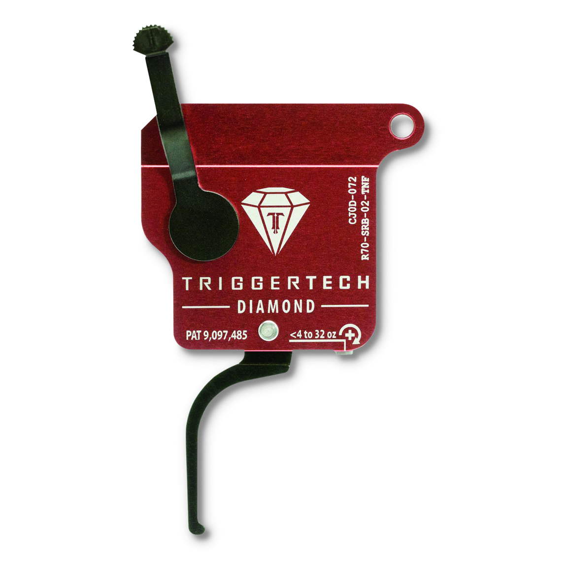 TriggerTech Remington 700 Diamond Single-Stage Flat Straight Trigger, Right Hand, No Bolt Release