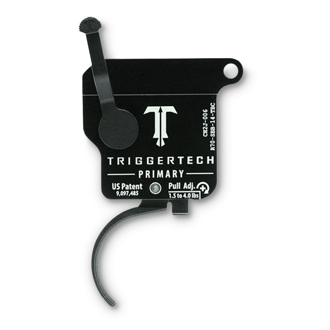 TriggerTech Remington 700 Primary Single-Stage Black Curved Trigger, Right Hand, w/Bolt Release
