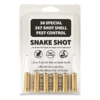 Snake Shot Pest Control Ammo, .357 Magnum/.38 Special, 78 Grain, #9 Snake Shot, 6 Rounds
