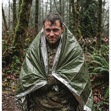 Mil-Tec Military Style Emergency Blanket, 84