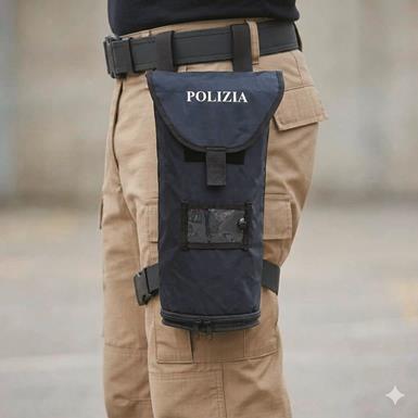 Italian Police Surplus Drop Leg Bag, Used