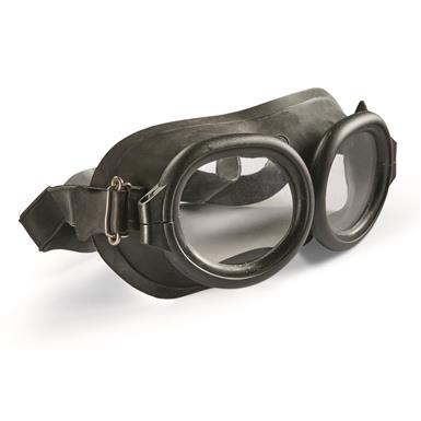Italian Military Surplus Pirelli Rubber Goggles, New