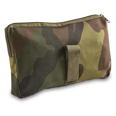 Italian Military Surplus Woodland Camo Ditty Bags, 5 Pack, New