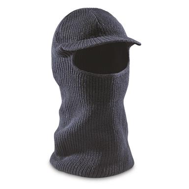 Italian Municipal Surplus Brimmed Balaclavas, 3 Pack, New