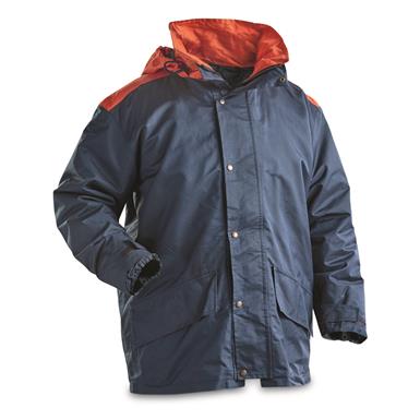 Italian Military Surplus Waterproof Quilted Wet Weather Jacket, Used