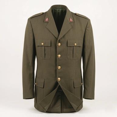 Italian Military Surplus Firemans Dress Jacket, New
