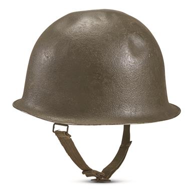 French Military Surplus F1 Steel Pot Helmet, Used