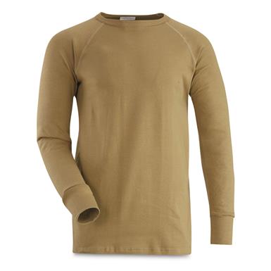 Dutch Military Surplus Thermal Fleece Long Sleeve Shirt, New
