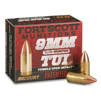 Fort Scott Tumble Upon Impact Ammo, .38 Special, SCS, 80 Grain, 20 Rounds