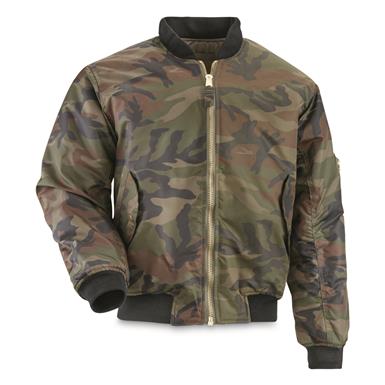 U.S. Military Style Nylon MA-1 Bomber Jacket