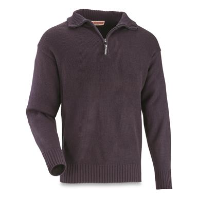 Italian Forestry Service Quarter Zip Sweater, New
