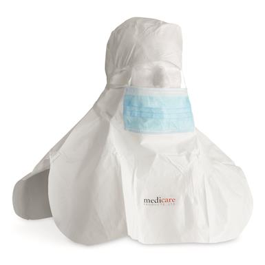 British Military Medical Hood with Face Mask, 8 Pack, New