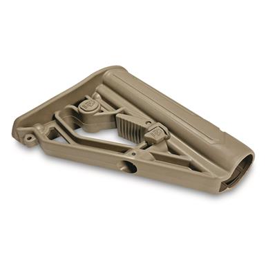 Adaptive Tactical EX Performance M4-Style Adjustable AR Stock Lite for Mil-Spec Tubes, FDE