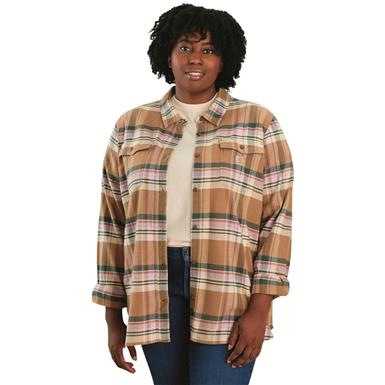 Carhartt Women's TENCEL Fiber Series Relaxed Fit Long-Sleeve Flannel Shirt