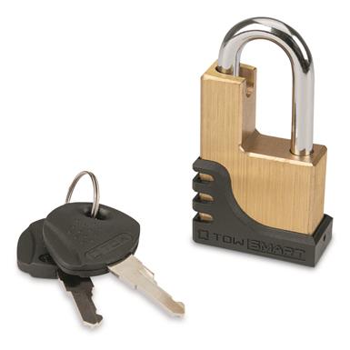TowSmart Adjustable Brass Coupler Lock