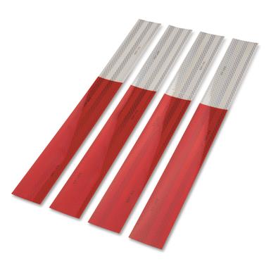 TowSmart Red Reflective Strips 4 Pack, 18"