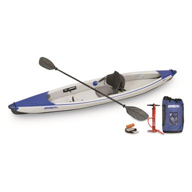 Sea Eagle RazorLite 393rl Inflatable Kayak with Pro Carbon Solo Package