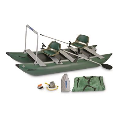 Sea Eagle Inflatable Foldcat Fishing Boat, Pontoon, with Pro Angler Guide Package