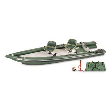 Sea Eagle Inflatable Fish Skiff Fishing Boat, with 2-person swivel seat package