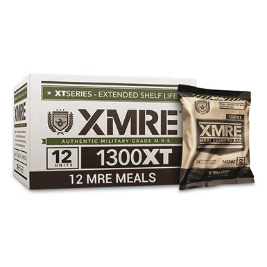 XMRE 1300XT Extended Shelf Life Meals Ready to Eat, Case of 12