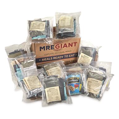 MRE Giant Meals Ready to Eat, Case of 12