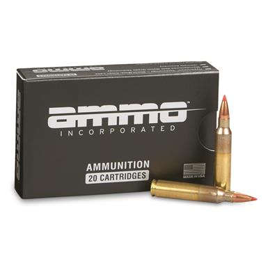 Ammo Inc. HUNT LR, .223 Remington, Hornady V-MAX, 60 Grain, 20 Rounds