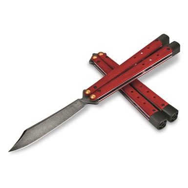 Benchmade 99BK-1 Necron Bali-Song Knife, Ruby Red G10
