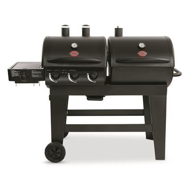 Char-Griller Dual Function Gas and Charcoal Grill, Black, E5072
