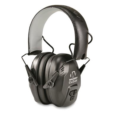 Walker's Cloak Dual-Mic Electronic Muffs, Black