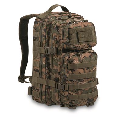 Mil-Tec® 20L Assault Pack, Digital Woodland Camo
