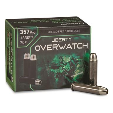 Liberty Overwatch, .357 Magnum, Solid Hollow Point, 70 Grain, 20 Rounds