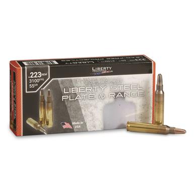 Liberty Steel Plate & Range, .223 Remington, SinterFire, 55 Grain, 20 Rounds