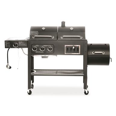 Smoke Hollow Gas and Charcoal Grill with Offset Smoker