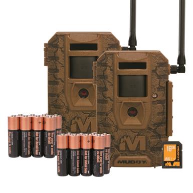 Muddy Mitigator 2.0 Cellular Game Camera Bundle, 2 Pack