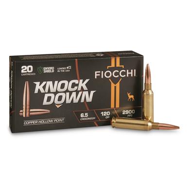 Fiocchi KnockDown, 6.5mm Creedmoor, CHP, 120 Grain, 20 Rounds