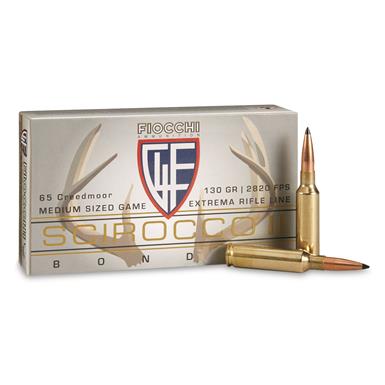 Fiocchi Hyperformance, 6.5mm Creed., Swift Scirocco BTS, 130 Grain, 20 Rounds