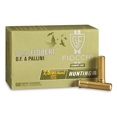 Fiocchi Specialty, 9mm Flobert, Rimfire Shotshells, 50 Rounds
